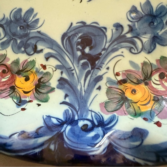 Handpainted Vestal Alcobaca Porcelain Plate 14”~Portugal - Picture 6 of 8